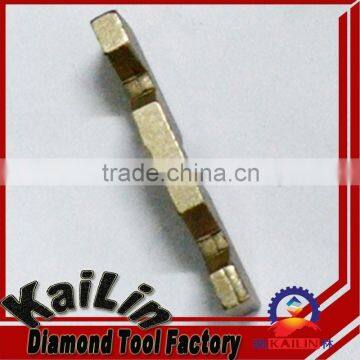 W shape granite segment for diamond saw blade cutting