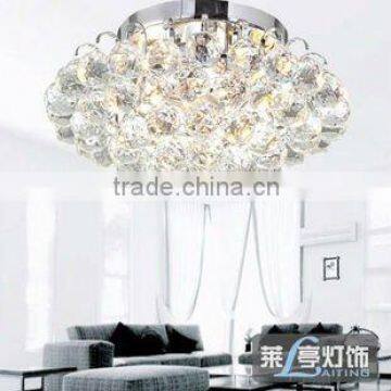 China Wholesale Silver Modern K9 Crystal Ball Chandelier Celing Lamp photo-3