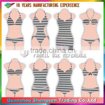 Stripe Swimsuit Nylon Lycra 4 Way Stretch Tie Dye Spandex Fabric photo-4