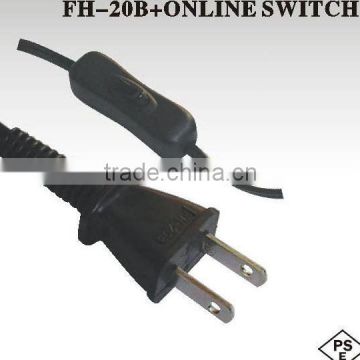 Janpan PSE approval power cord with 303 switch