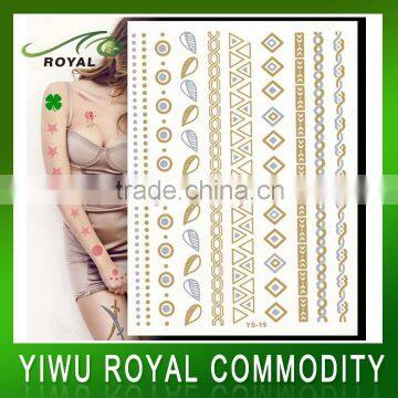 Bulk Adhesive Bracelet Gold Temporary Body Jewelry Tattoo