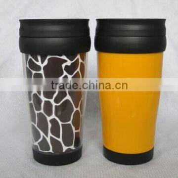 Double wall plastic cup bottle plastic