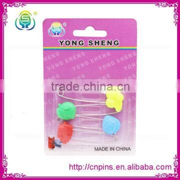 Wholesale different colors fruit shape safety pins