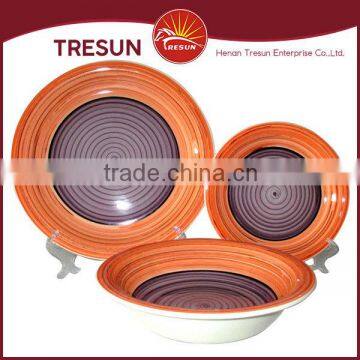 Round Shape 18pcs Handpainted Ceramic Dinnerware/stoneware Dinnerset Tableware Made in China photo-6