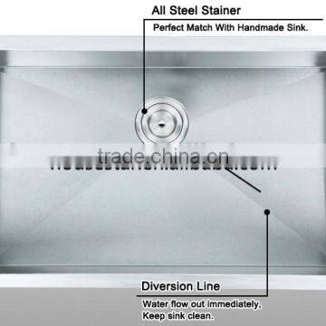 Undermount Single Handmade Stainless Steel Single Kitchen Sink photo-3