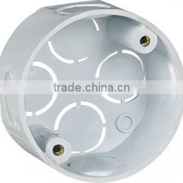 20mm and 25mm PVC White Round Conduit Box