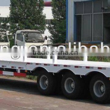 40 Ton Three Axles Lowbed Semi-trailer for Carrier Heavy Equipments and Construction Machinery photo-2