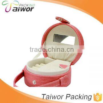 Customized Rigid Orange Shape Cardboard Paper PU Jewelry Storage Box