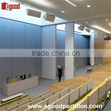 Ballroom collasible shutter screen for training room