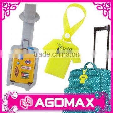 Low cost corporate gift trendy pvc bag tag