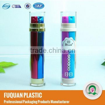 50ml Acrylic dual tube BB cream bottle