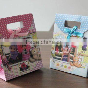 2013 lovely high quality small colored paper bags with handles