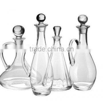 handmade glass wine decanter