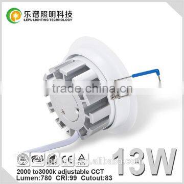 New Design13W 15W Sharp COB Downlight Ra99 CCT Adjustable LED Downlight Price photo-5