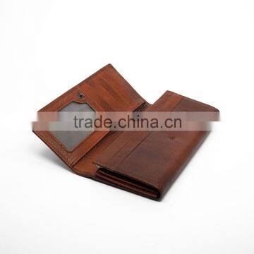 Ladies Genuine Leather Purse Anti-degaussing Billfold Wallet photo-6