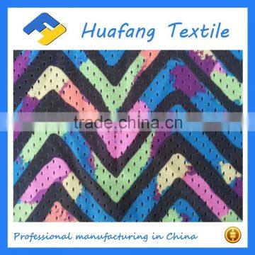 Multiple colors printed mesh fabric