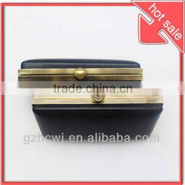 16.5x8cm Clutch Metal Frames With Black Plastic Shells Box Purse Frame photo-6