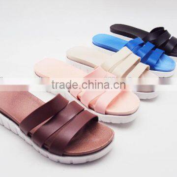 New Matte Finish PVC Flip Flop Slippers for Ladies