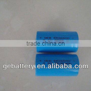 3.6v lithium battery 1/2aa er14250 er26500 8500mah