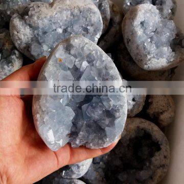 wholesale natural blue calcite crystal geodes celestite cluster