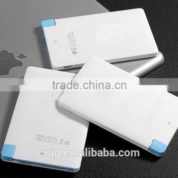 Easy carry promotional gift 2500mAh ultra thin credit card power bank