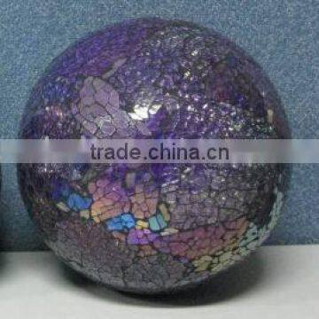 SINGLE PLUM MOSAIC BALL DECORATION