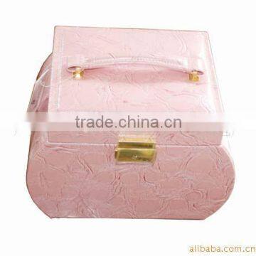 Various styles leather jewelry box for home decoration