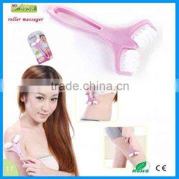 Plastic face roller massager tool