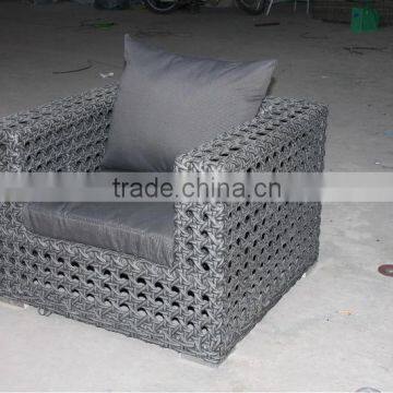 NEWEST DESIGN OPEN WEAVING SINGLE SOFA with 14mm Flat Wicker