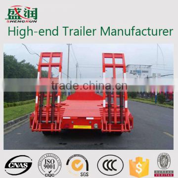 China manufacturer direct supplier hot selling heavy equipment transport semi trailer/low flatbed truck semi trailer