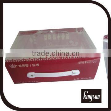 Plastic handle colorfull pp box