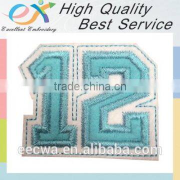 Trade Assurance Iron-on Embroidered Applique Number photo-6