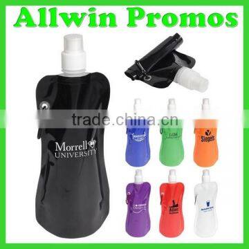 Promotional Flexible Water Bottle With Carabiner