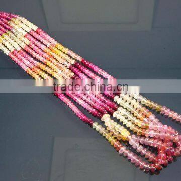 Natural Umba Sapphire Rondelles Beads photo-5