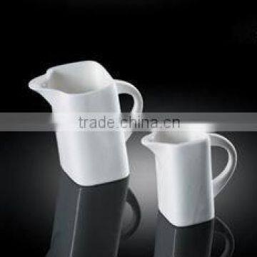 H6695 manufactorer oem odm restaurant white porcelain creamer pots