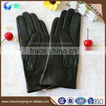 2016 New Design Ladies Goatskin C Grade Leather Gloves for Touch Screen photo-3