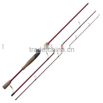 3 pieces 100% Carbon spinning lure fishing rod