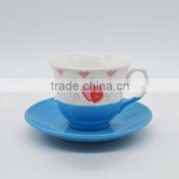 Ceramic Mug and Saucer Tea Cup Coffee Cup for Homeuse photo-2