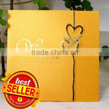 customized printing paper card/paper wedding invitation cards