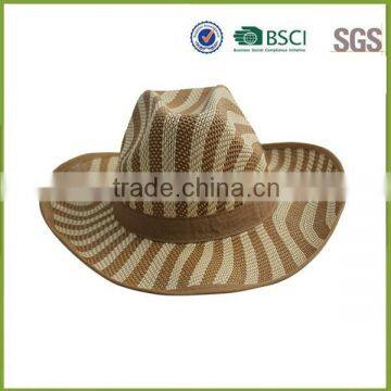 Mixed Color Cowboy Cheap Straw Hat Not Expensive