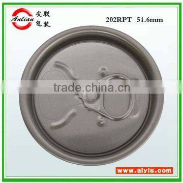 High quality 307 round pull ring aluminum eoe easy open lid made in dongguan china