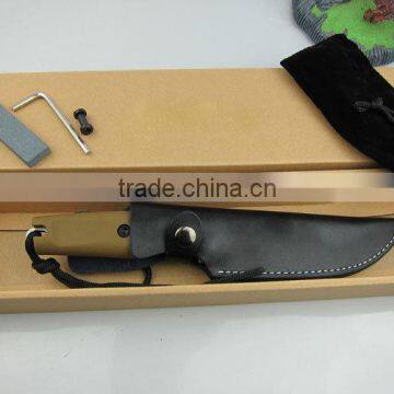 OEM Rubber Handle Fixed Blade Hunting Knife photo-6