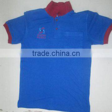 BlueT Shirt With Logo Embroidery $ 3.99 ( ISO 9001 Standerd Fabrics )