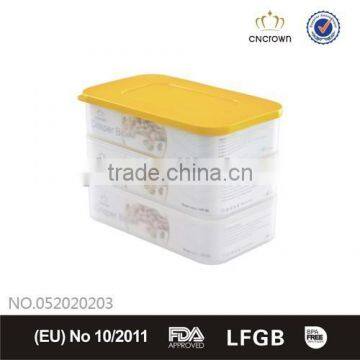 Food grade clear container microwave safe 500ml 3 layers