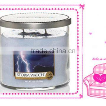Scented Soy Wedding Decoration Candle in glass jar