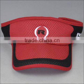 Sun Block Breathable Mesh Visor Cap With High Quality Embroidery Artwork