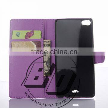 Top Selling Durable Magnetic Flip Leather Wallet Case With Card Slots For Wiko Highway Pure Leather Case Fast Delivery photo-3