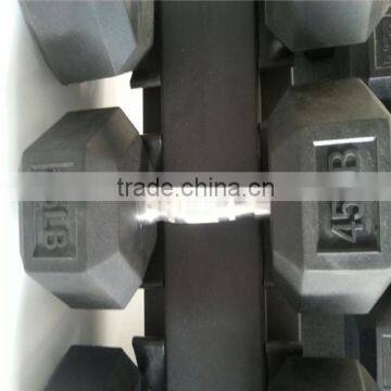 2015 Hot sale wholesale price hex rubber dumbbell