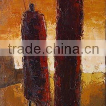 Wholesale cheap china red tree oil painting canvas