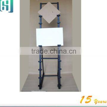 multifunction metal wood floor ceramic floor tile price display shelf HSX-S0266